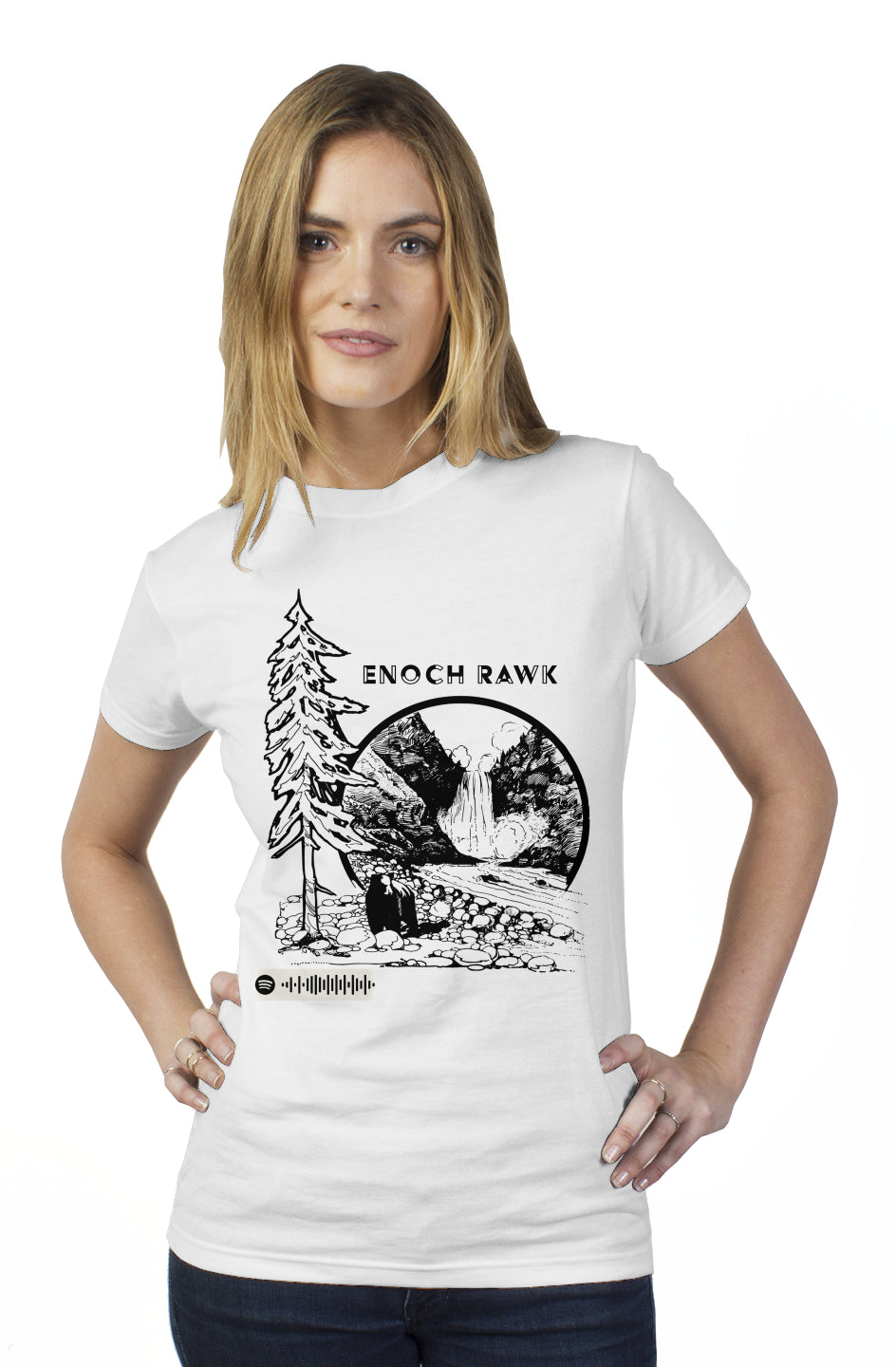 Enoch Rawk womens t shirt 